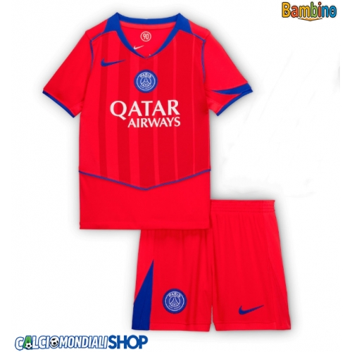Maglie da calcio Paris Saint-Germain Terza Maglia Bambino 2025-26 Manica Corta + Pantaloni corti)